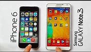 iPhone 6 vs Samsung Galaxy Note 3 Speed Test