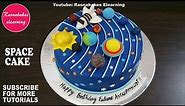 space galaxy planet birthday cake design ideas decorating tutorial classes courses video
