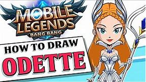How to draw ODETTE for Beginners - Mobile Legends/ without drawing tablet