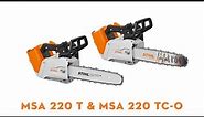 STIHL MSA 220 T & TC-O Cordless Top Handle Chainsaw | Arborist Chainsaw | STIHL GB