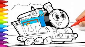 Thomas & Friends All Engines Go . Thomas Train Drawing and Coloring Pages | Tim Tim TV