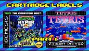 D.I.Y. Sega Genesis & Mega Drive custom cartridge labels. Part 1: Designing the labels
