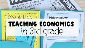 Teaching Economics in 3rd Grade - The Friendly Teacher