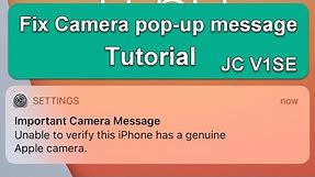 Fix iPhone Camera and pop-up Message 【Tutorial】JC-V1SE Review Camera Repair kits