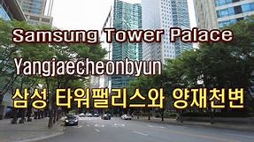 (4K)도곡동 삼성 타워팰리스와 양재천변 함께 걸어요(Walk with Samsung The Tower Palace and Yangjaecheonbyun)