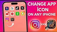Change Instagram iCon on iPhone and iPad (2024) | How to Change Apps Icon on iPhone iOS 17