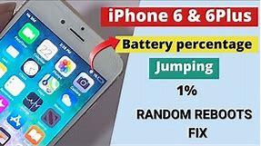 iPhone 6/6 Plus battery percentage stuck at 1!iPhone 6 random reboots.