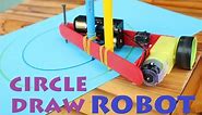 How to make a Circle Draw Robot - Drawing Compass Machine