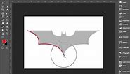 Tracing a Shape using Pen Tool in Photoshop, Batman Logo