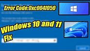 How to fix Error 0xc004f050 | Windows 10 and 11