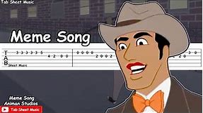 Animan Studios Meme Song - Guitar Tutorial