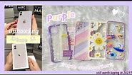 Purple iPhone 11 💜 UNBOXING 2021 + shopee accessories -ˏˋ⋆ ̥