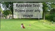 Create Readable Text Boxes Over Any Image