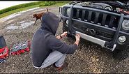 H3 H3T Hummer Hidden Winch Mount Install & Front Bumper Removal Off Road