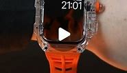 Kasim Tech on Instagram: "The Amazing Apple watch Transparent Body case & Orange 🧡 colour strap So Watch ⌚ Luxury Felling 💯😊 #reels #instareels #instagram #instagramreels #explore #explorepage"