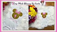 How To Make Custom Name Minnie Mouse Birthday Shirt
