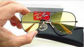 Ray-Ban RB 3025 Aviators Photochromic 9066/4A Sunglasses Review & Unboxing