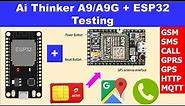 Ai Thinker A9/A9G + ESP32 | Getting Started with A9G Board | GSM + GPRS + GPS 🔥 | Teach Me Something