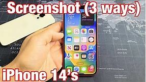 iPhone 14's: How to Take Screenshot (3 ways)