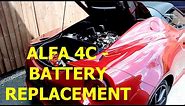 Alfa Romeo 4C Battery replacement
