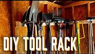 Yard Tool Storage Rack