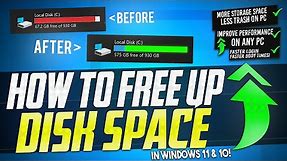 🔧 How to FREE Up More than 30GB+ Of Disk Space in Windows 11 & 10! ✅