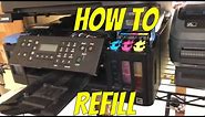 How to Refill Canon PIXMA MegaTank G7020 Wireless All-In-One Inkjet Printer