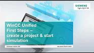 02 - SIMATIC WinCC Unified - Create project and start simulation