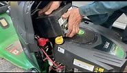 How to replace your dead battery on your John Deere Lawn Tractor Mower