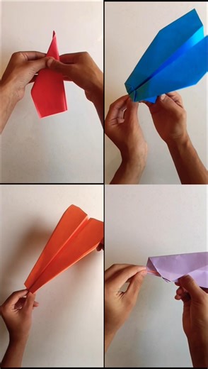 four crazy paper plane easy to make 🤯#homemadepapercraft #diy #shorts