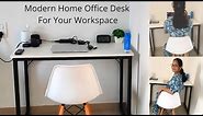 Simple Modern Home Office Desk For Your Workspace | Best WFH Table For Small Space|Home Office Setup