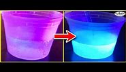 Disappearing Glow in the Dark Water | Fun At Home Chemistry Experiment