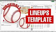 HOW TO Manage a Youth Baseball Lineup (FREE Spreadsheet Template)