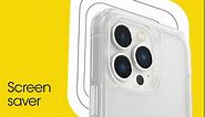 OtterBox iPhone 14 Pro Max (ONLY) Symmetry Series Case - STARDUST (Clear/Glitter), ultra-sleek, wireless charging compatible, raised edges protect camera & screen