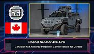 Roshel from Canada presents its Senator 4x4 APC armored personnel carrier vehicle for Ukraine