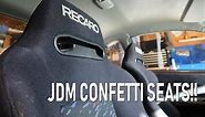 Recaro SR3 Le Mans (Confetti) and PCI Seat Mounts Install