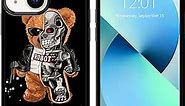 FANXI Baby Bear Phone Case iPhone 13 Mini - Shockproof Protective Designer Cute Cool Cover Teddy Bear Phone Case for Men Women Girls Child iPhone 13 Mini 5.4 Inch Case for Black