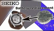 DIY Seiko solar battery replacement