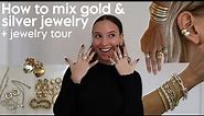 CAN YOU MIX GOLD & SILVER JEWELRY | tips on mixing metals + my jewelry collection!