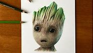 Drawing Baby Groot | Guardians of the Galaxy Vol.2 (2017)