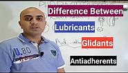 Difference Between Lubricants, Glidants & Antiadherent