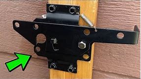 Self Locking Gate Latch - This is How it Works