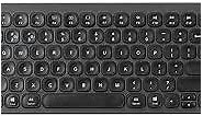SANWA Multi Device Bluetooth Keyboard with Touchpad, Rechargeable Keypad with Trackpad for Laptop Desktop Computer PC iPad/iPhone Tablet, Compatible with MacBook, Windows, Android, iOS, Black
