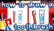 How To Draw A Toothbrush And Toothpaste