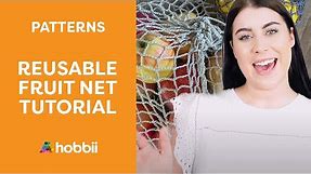 How to Crochet a Reusable Fruit Net / Produce Bag