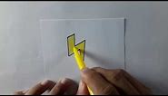 How to Draw a Cartoon Lightning Bolt Easily