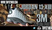 Jordan 13 XIII "Reflective Silver" "3M" w/ On Foot