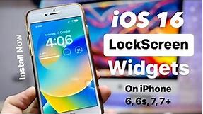 How to Install iOS 16 Lockscreen Widgets on iPhone 6, 6s, 7, 7+