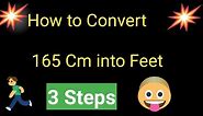 165 Cm into Feet||165 Cm in Feet||How to Convert 165 Cm to Feet ||How Tall Is 165 Cm in Feet