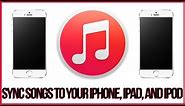 Itunes 12 Tutorial - How To Sync Songs To Your iPhone, iPad or iPod